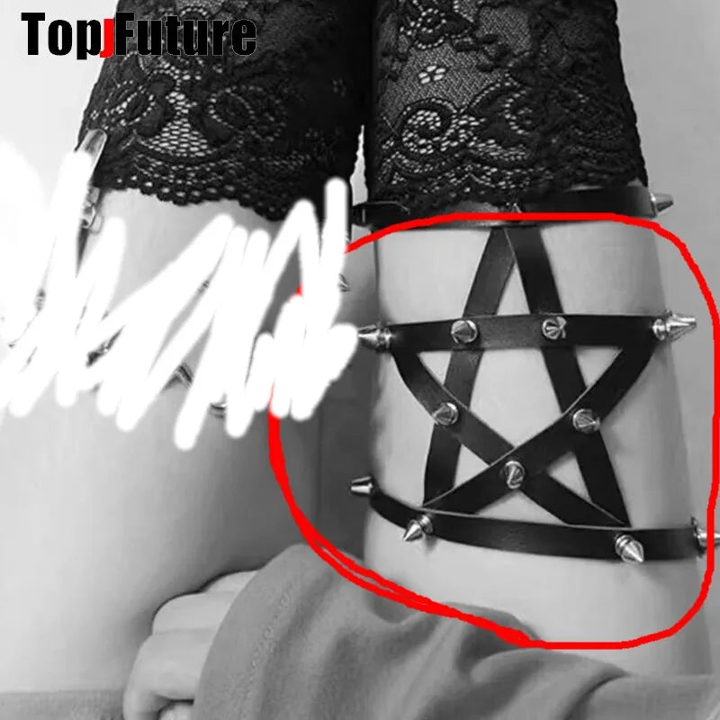 Pentagram Garter Stockings