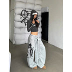 Graphic Print Baggy Sweatpants