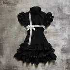 Gothic Lace Mini Dress