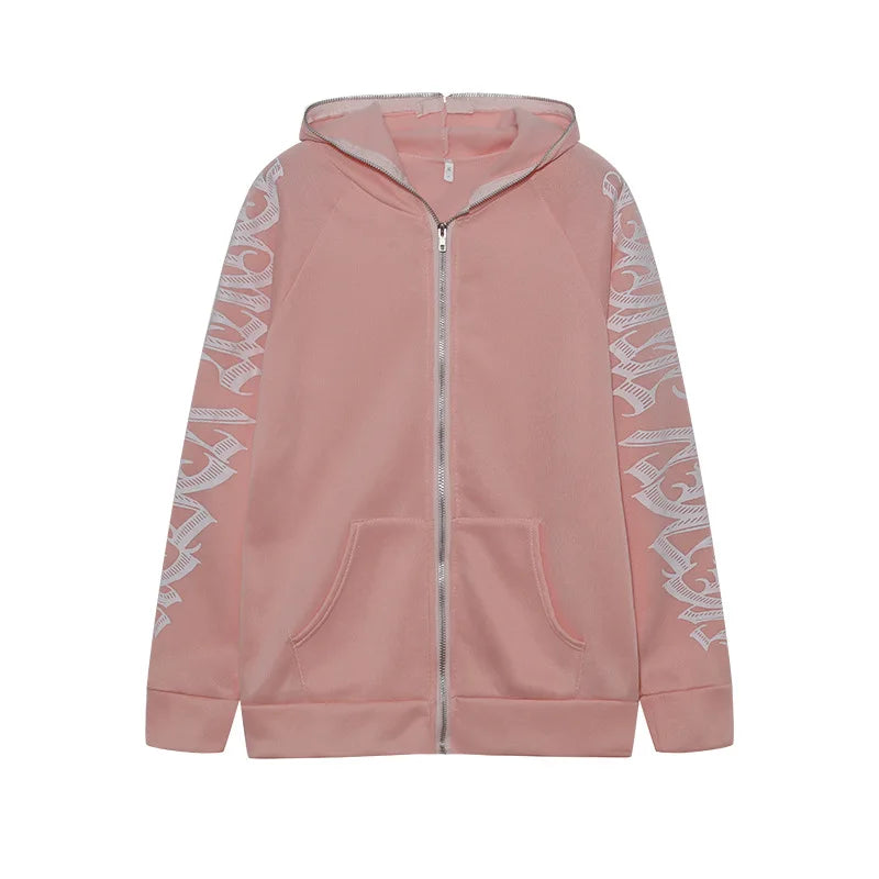 Cropped Zip-Up Hoodie