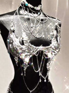 Silver Body Chain Set