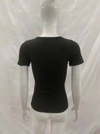 Cross Studded Black Tee