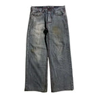 Skull Embroidered Jeans