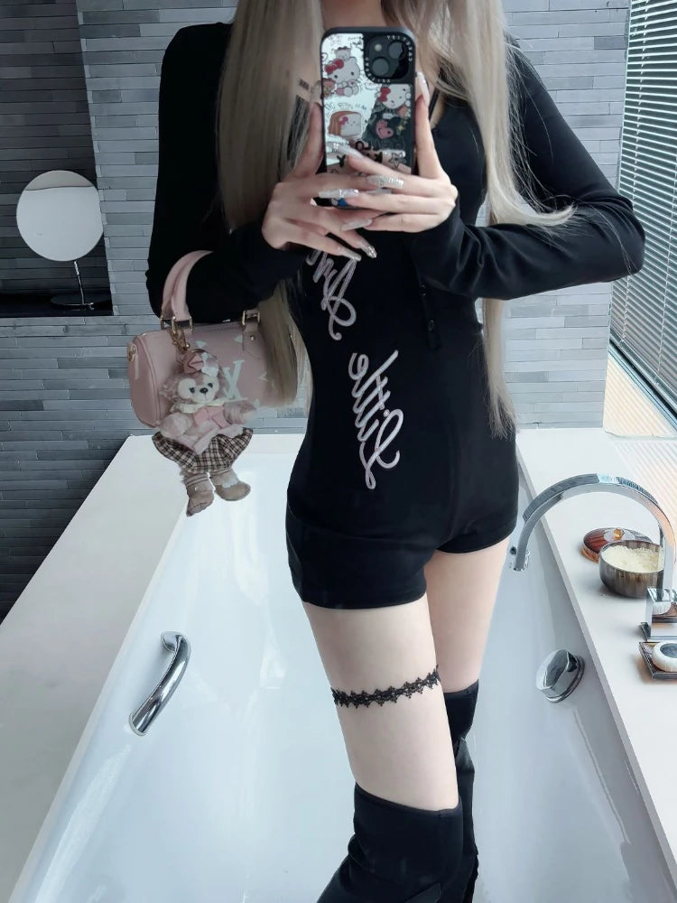 Slim Fit Long Sleeve Jumpsuit