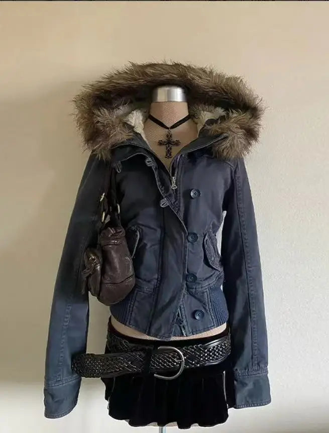 Faux Fur Hooded Parka