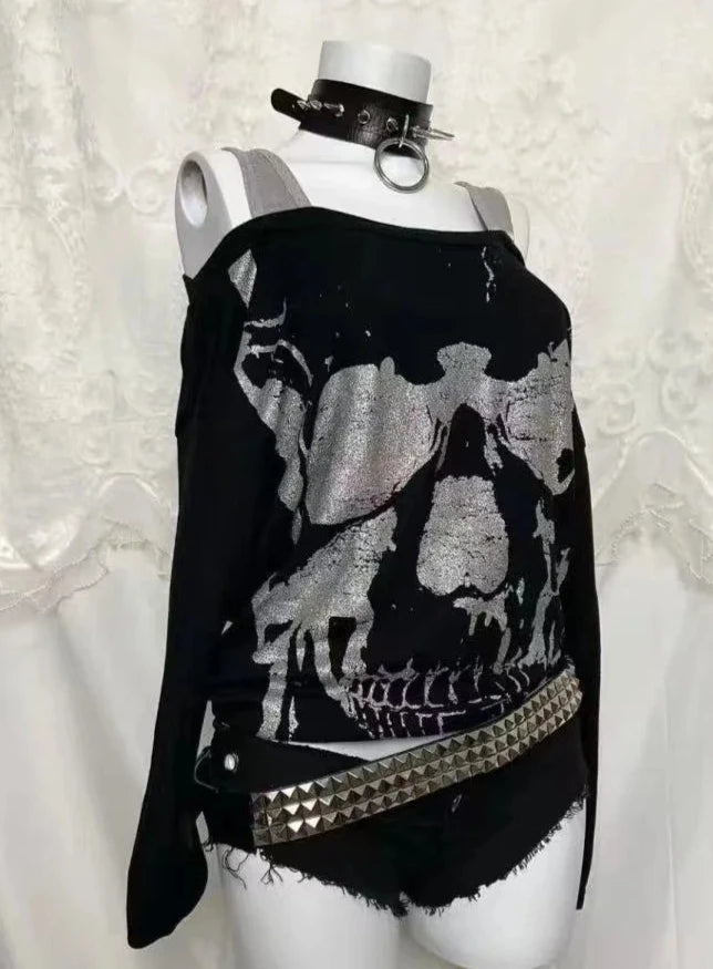 Striped Cat Print Hoodie