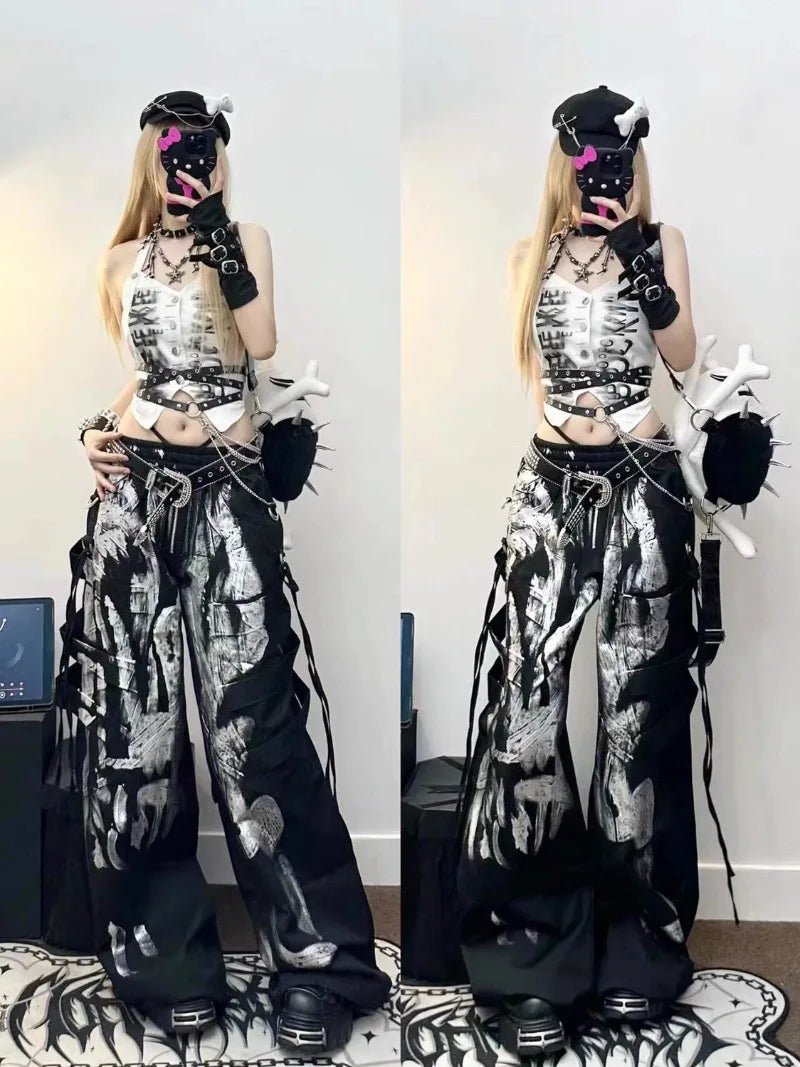 Tie-Dye Wide-Leg Pants