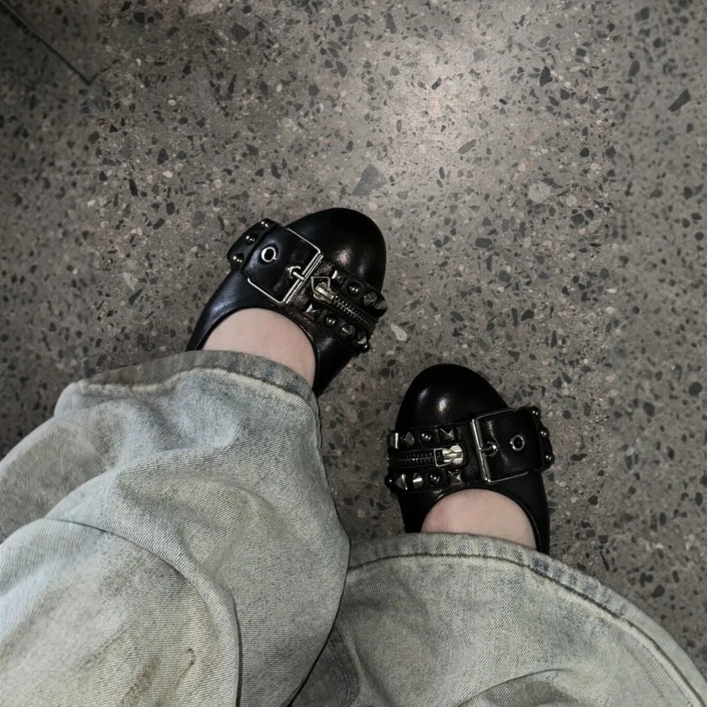 Studded Ballet Flats