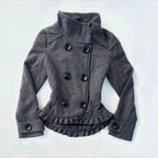 Button Detail Hooded Sweatshirt