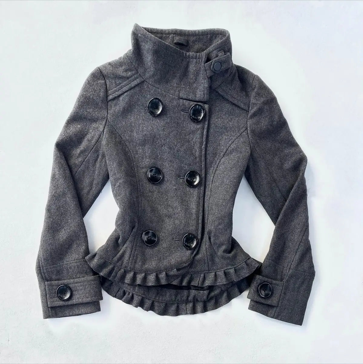 Button Detail Hooded Sweatshirt