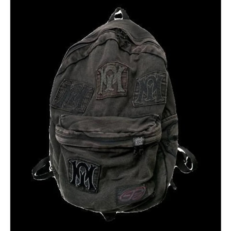Black Denim Backpack