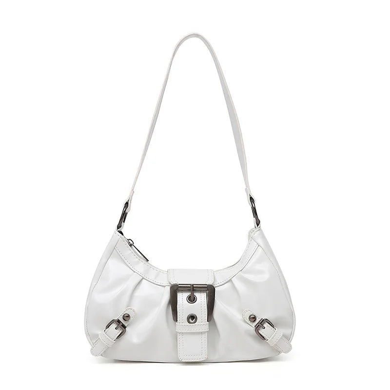 Pleated Hobo Shoulder Bag