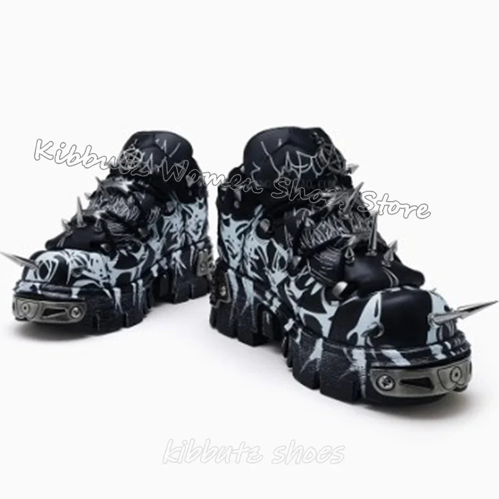 Metal Chain Platform Sneakers