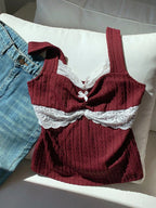 Lace Bow Corset Top