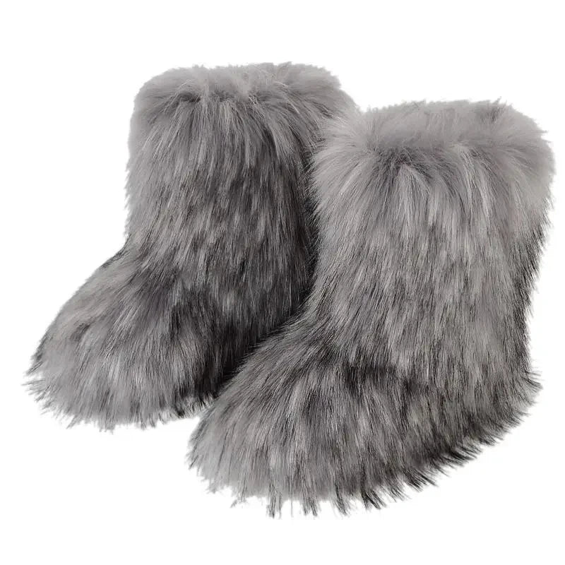 Fluffy Faux Fur Winter Boots