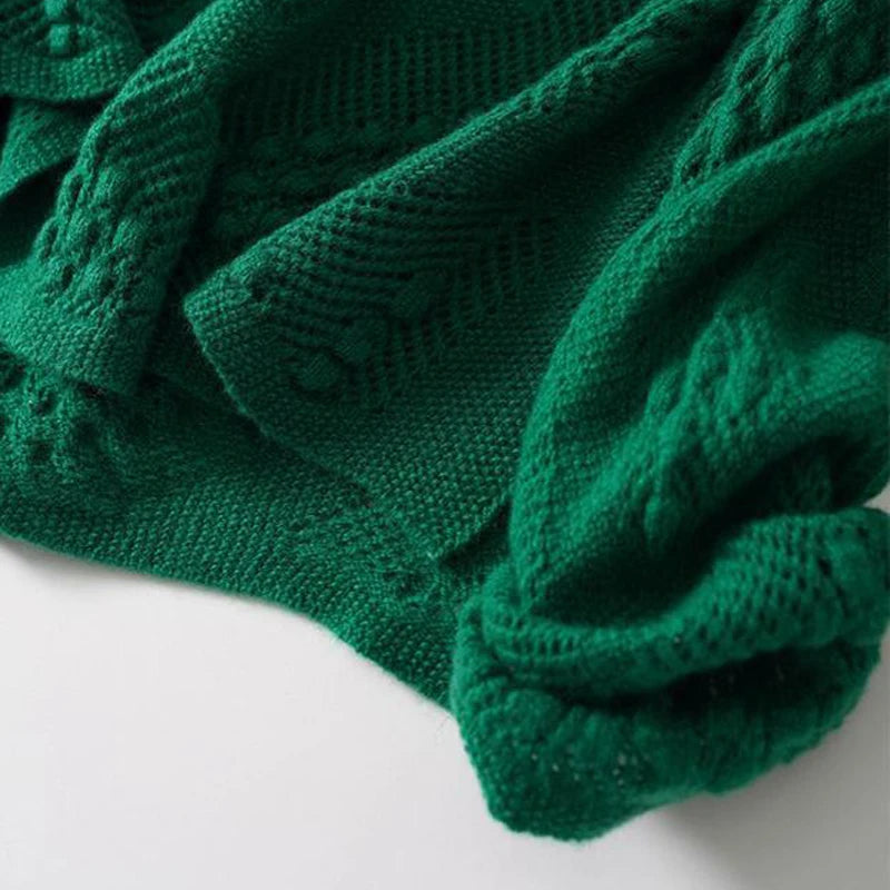 Hollow-Out Knit Sweater