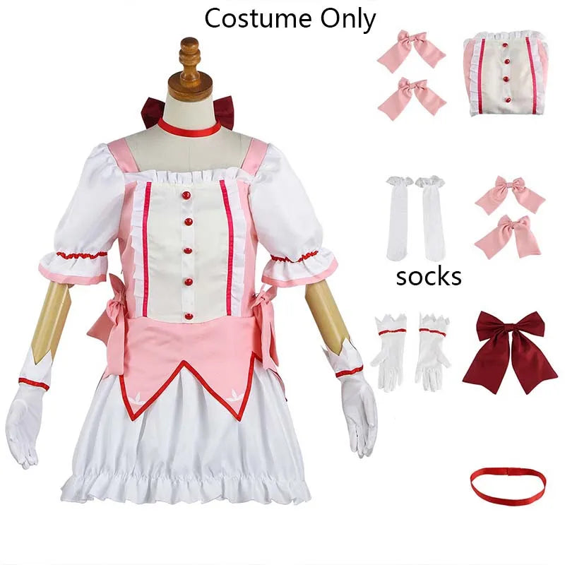Madoka Cosplay Dress Set