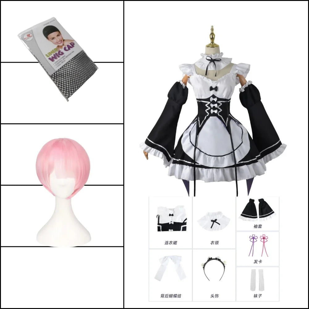 Rem Maid Cosplay Dress
