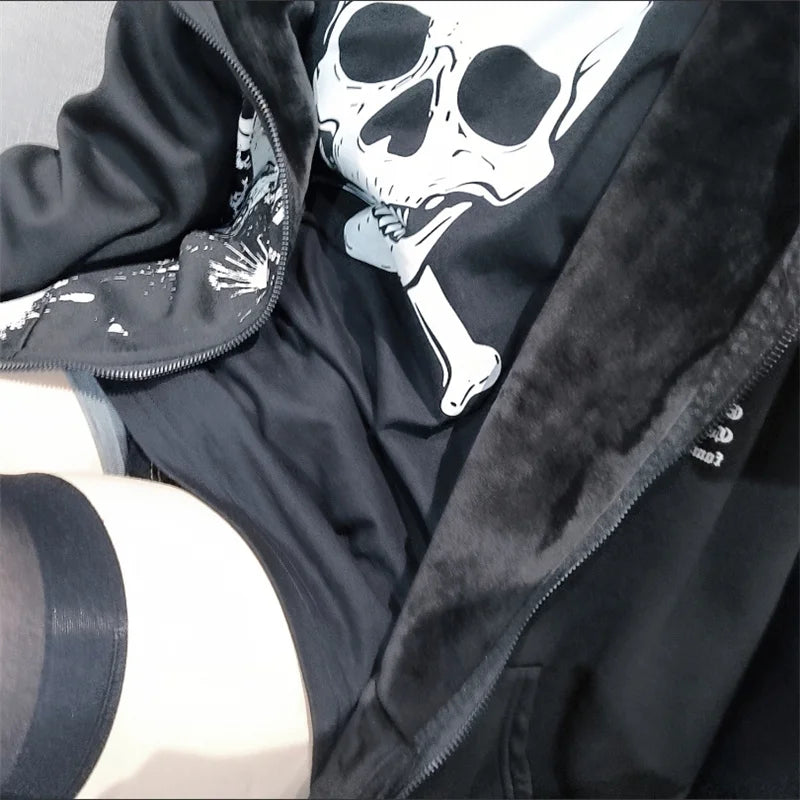 Skull Print Anime Tee