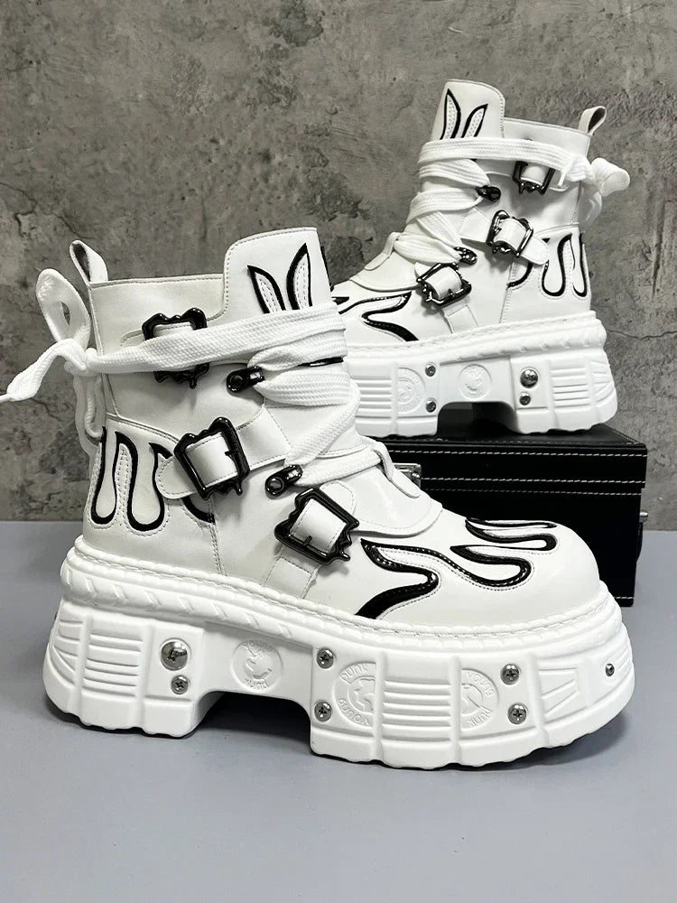 Platform High-Top Boots