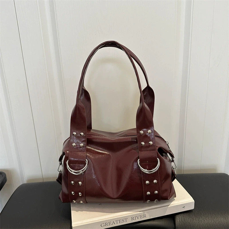 Ring Detail Shoulder Bag