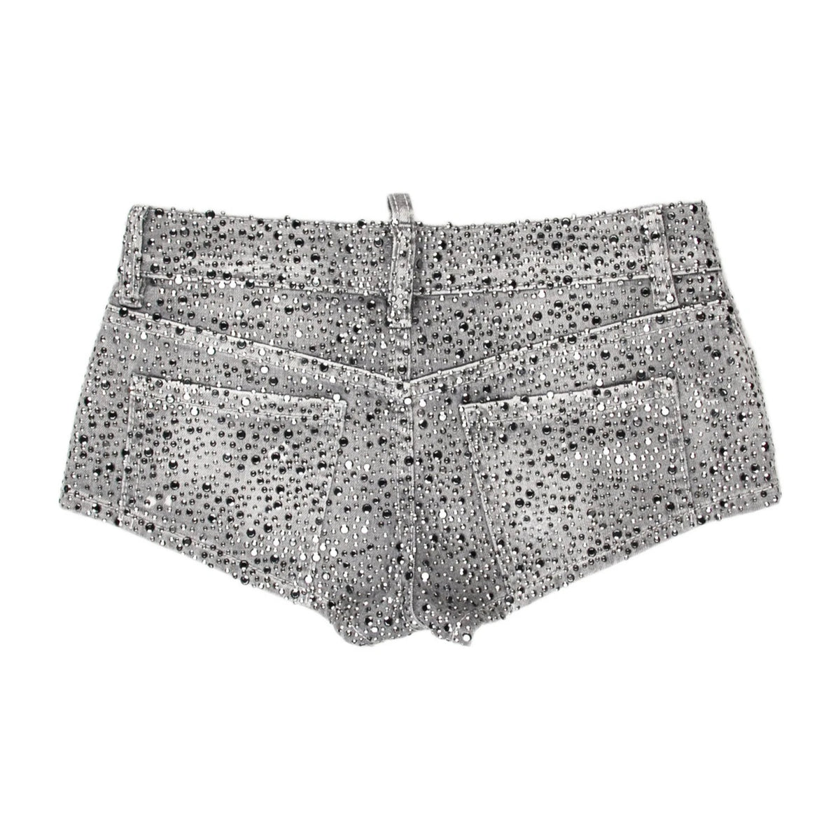 Studded Denim Shorts