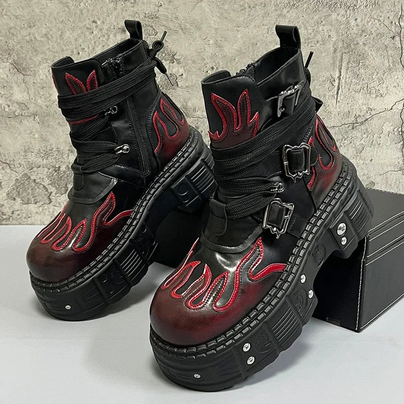Platform High-Top Boots