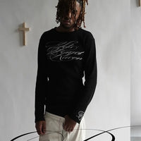 Gothic Script Long Sleeve Tee