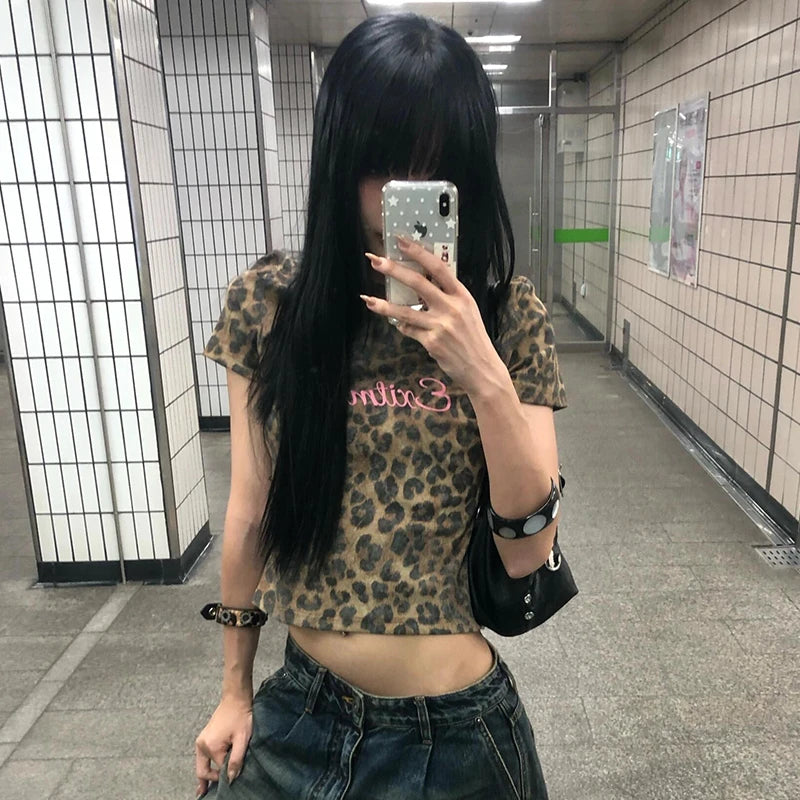 Leopard Print Crop Top