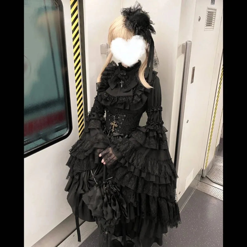 Gothic Lolita Ruffle Dress
