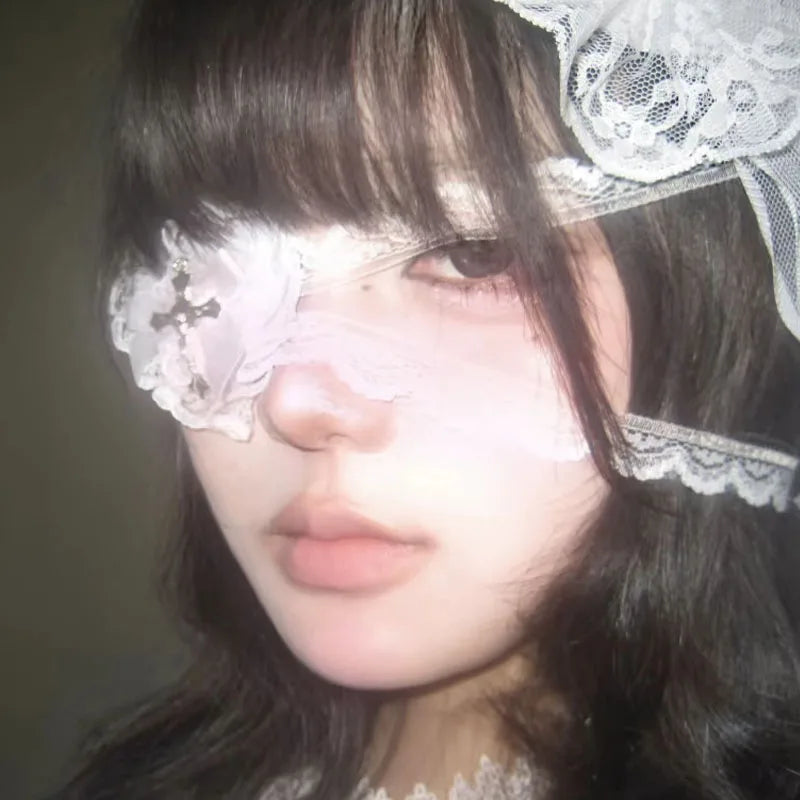 Lace Cross Eye Patch