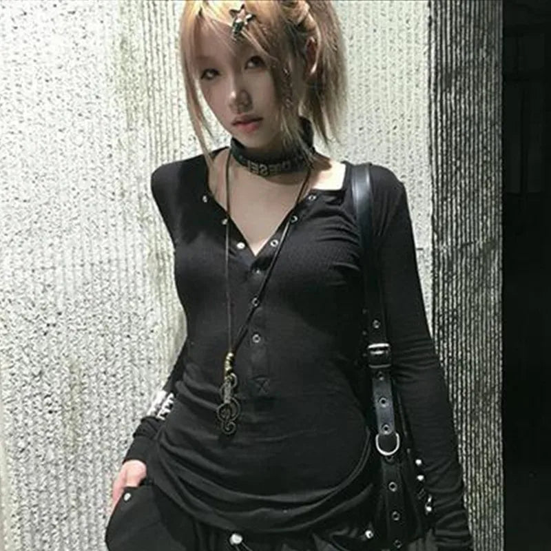 Gothic Lace Long Sleeve Top