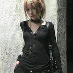 Gothic Lace Long Sleeve Top