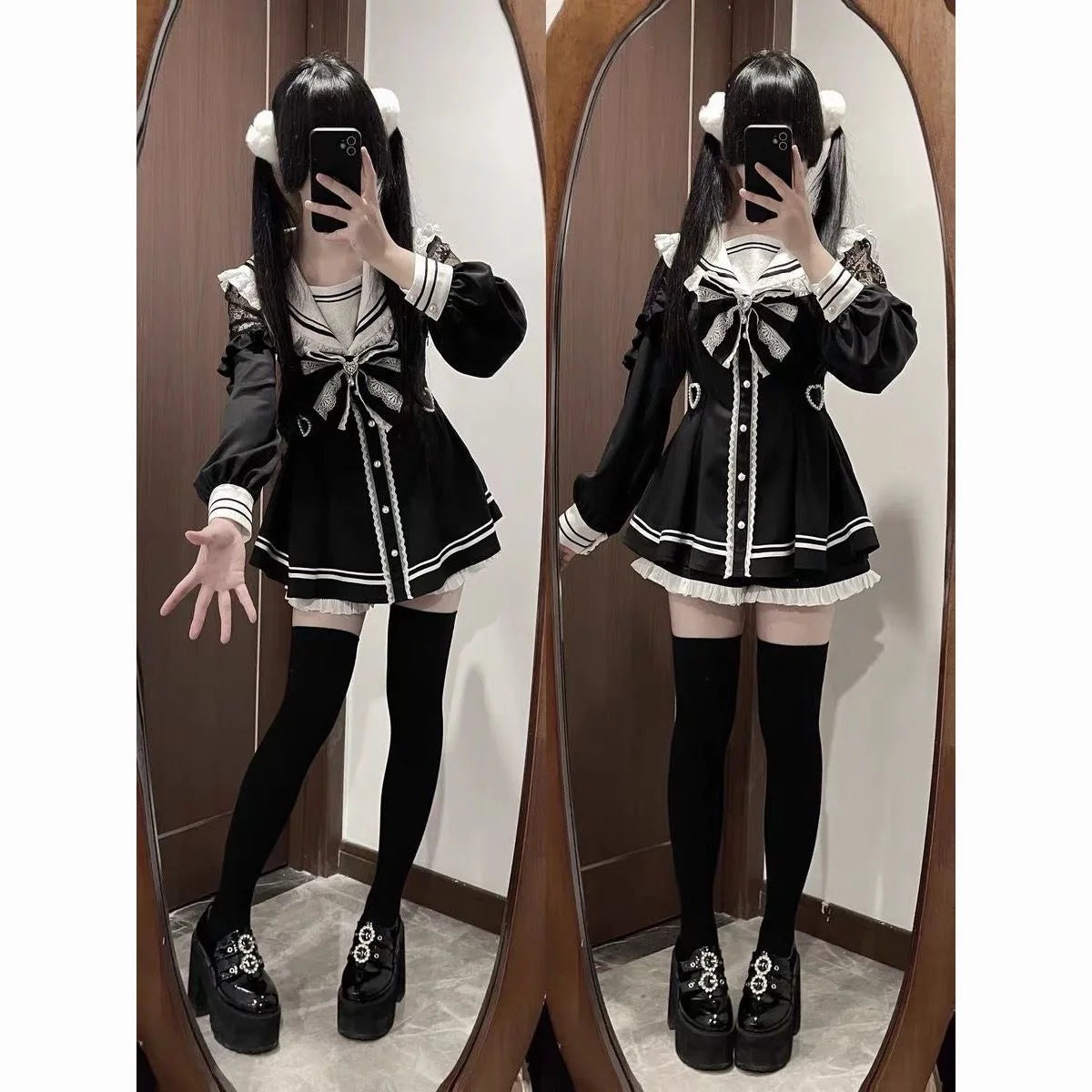 Plaid Bow Lolita Dress