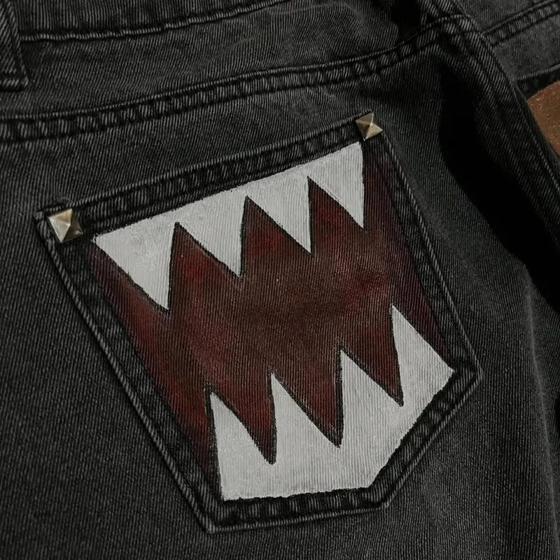 Monster Tooth Baggy Jeans