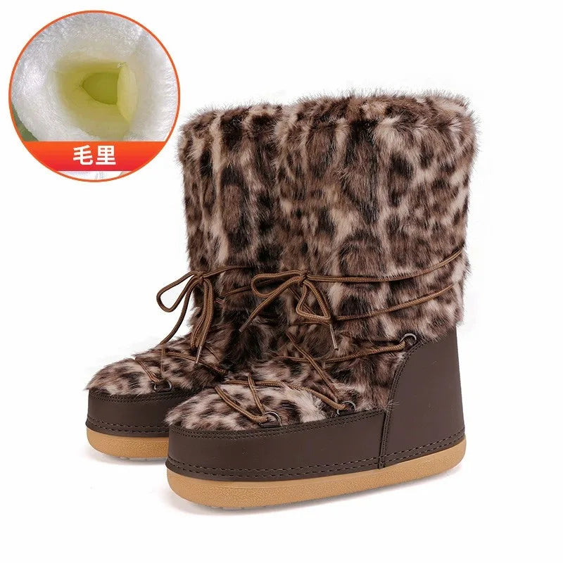 Faux Fur Snow Boots