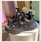 Skull Platform Dad Shoes