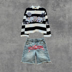 Rugby Stripe Polo & Jeans Set