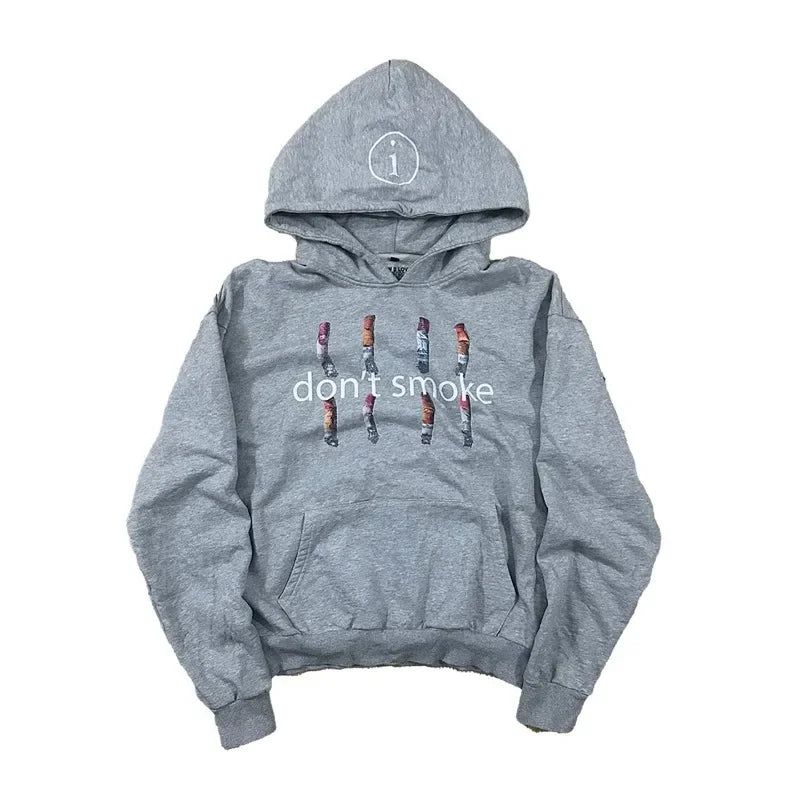 Gothic Print Hoodie