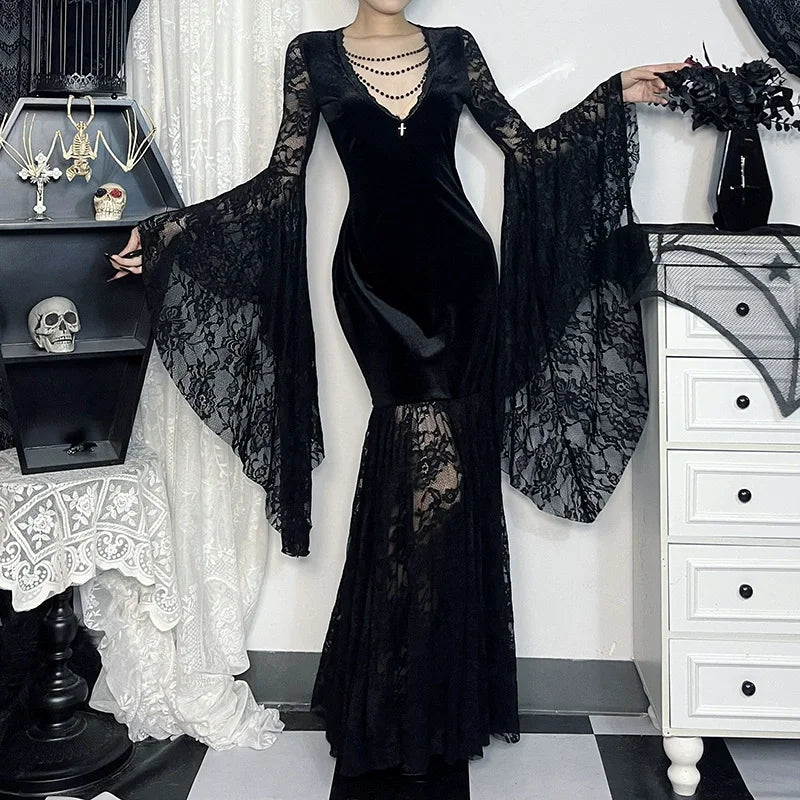 Batwing Dress Black