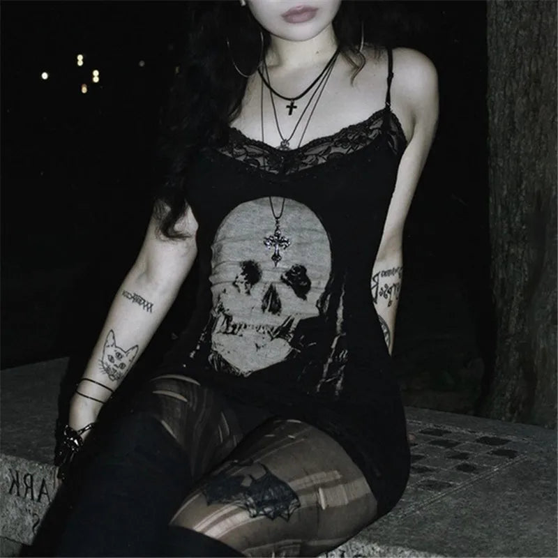 Skull Print Bodycon Dress