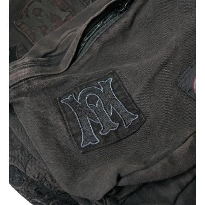 Black Denim Backpack