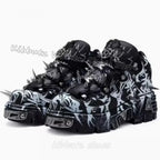 Metal Chain Platform Sneakers