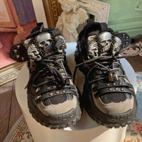 Skull Platform Dad Shoes