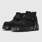 Metal Chain Platform Boots