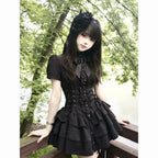 Gothic Lace Long Sleeve Dress