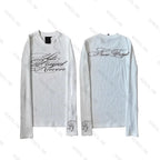 Striped Grunge Long Sleeve Tee