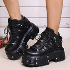 Platform Lace-Up Boots