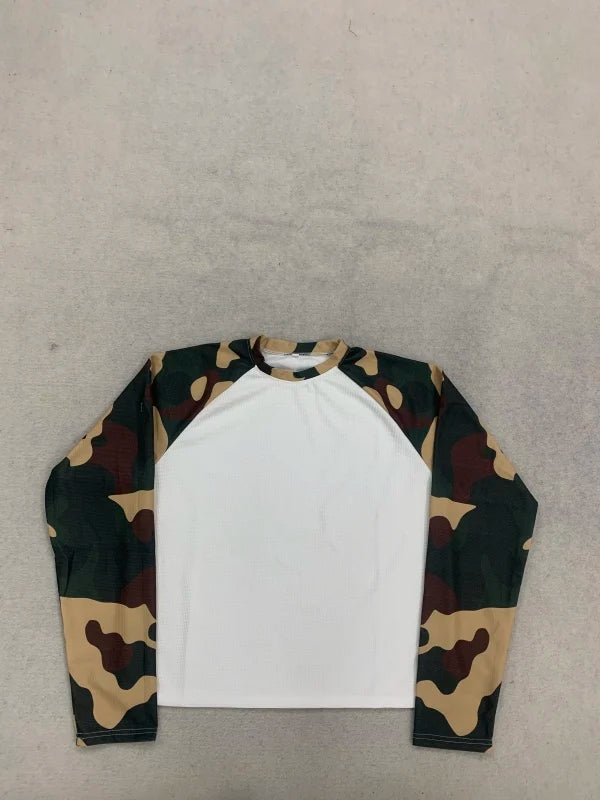 Striped Grunge Long Sleeve Tee