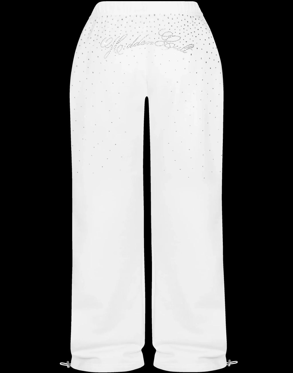 Rhinestone Cropped Zip-Up Hoodie